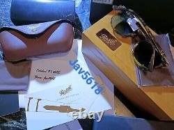 PERSOL SUNGLASSES 9649SG SOLID GOLD 18kt? LIMITED 200 RAREST? MASTERPIECE, NEW