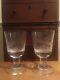 Peter Dreiser Mbe Two Rare Limited Edition Wheel-engraved Wine Glasses, 1972