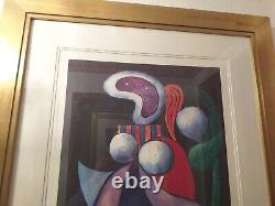 Pablo Picasso Society Ltd Edition Huge Print Glass Fronted Gold Frame