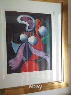 Pablo Picasso Society Ltd Edition Huge Print Glass Fronted Gold Frame