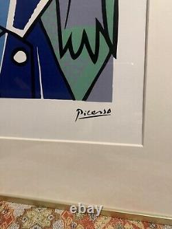 Pablo Picasso Sylvette Limited Edition Artwork in Golden Glass Frame