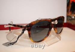 Persol PO 714SM Steve McQueen Sunglasses, 0108/S3 Caffe/Blue Grad Polar Ltd. Ed