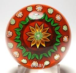 Perthshire 1979A Sunflower Paperweight Annual Collection Limited Edition