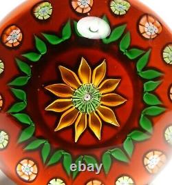 Perthshire 1979A Sunflower Paperweight Annual Collection Limited Edition