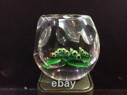 Perthshire 1984 Caterpillar On A Leaf Paperweight Limited Edition