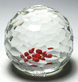 Perthshire Annual Collection 1989F Limited Edition Cherries Faceted Paperweight