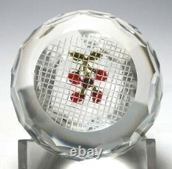 Perthshire Annual Collection 1989F Limited Edition Cherries Faceted Paperweight