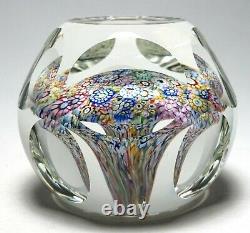 Perthshire Annual Collection 2000F LtdEd End of Day Faceted Mushroom Paperweight
