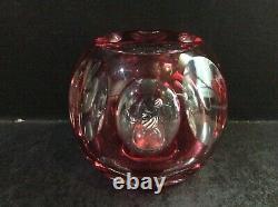 Perthshire Cranberry Overlay Performing Circus Seal Paperweight Limited Edition