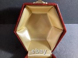 Perthshire Glass Amber Double Overlay Faceted Millefiori Paperweight Ltd Ed Cert