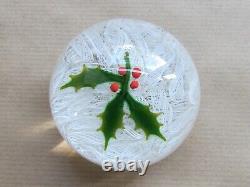 Perthshire Limited Edition 97/250 Christmas 1971 Holly Paperweight (10356)