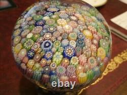 Perthshire Millefiori Piedouche Paperweight 2001g. Ltd. Ed