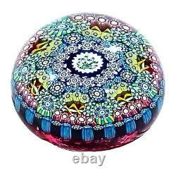 Perthshire Paperweight Magnum Peacock Millefiori Limited Edition 3.25 1991 RARE