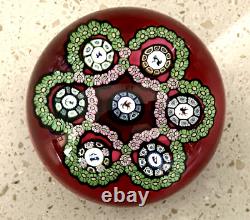 Perthshire Scotland 1979D Garland Limited Edition Glass Paperweight