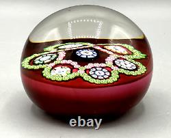 Perthshire Scotland 1979D Garland Limited Edition Glass Paperweight