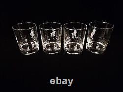 Polo Ralph Lauren Etched Glasses Set of 4 Limited Edition