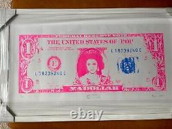 Pop Art Madollar Pink 1$ Ltd Edition Screen Print Mrs Guy Ritchie by Brian Jones