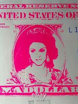 Pop Art Madollar Pink 1$ Ltd Edition Screen Print Mrs Guy Ritchie by Brian Jones