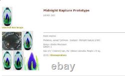 Prototype Caithness Glass Midnight Rapture Paperweight Alistair MacIntosh 1/100