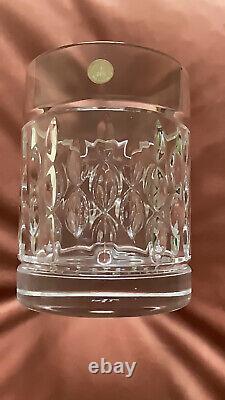 RALPH LAUREN Whiskey Glass Tumbler x2 Crystal Double Old Fashioned Pair Aston