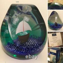 RARE FACET LIMITED EDITION CAITHNESS MAGNUM paperweight WE ARE SAILING 32/75
