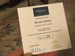 RARE FACET LIMITED EDITION CAITHNESS MAGNUM paperweight WE ARE SAILING 32/75