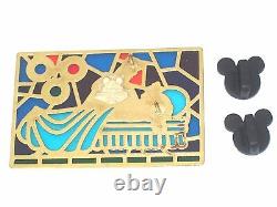 RARE LE 100 Disney Pin Sleeping Beauty Aurora Prince Phillip Fairy Stained Glass