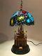 Rare Limited Edition Disney Sleeping Beauty Castle Stained Glass Lamp Mint