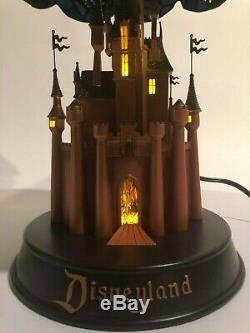 RARE Limited Edition Disney Sleeping Beauty Castle Stained Glass Lamp MINT