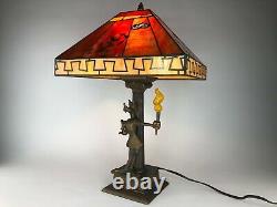 RARE Limited Edition Goofy 65th Anniversary Stained Glass Lamp NEW