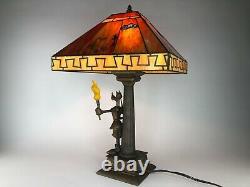 RARE Limited Edition Goofy 65th Anniversary Stained Glass Lamp NEW