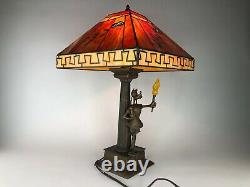 RARE Limited Edition Goofy 65th Anniversary Stained Glass Lamp NEW