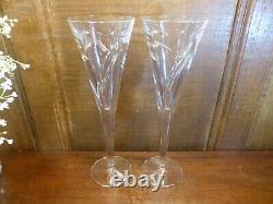 RARE Ltd. Edn. 2000 JOHN ROCHA Waterford CRYSTAL MM MILLENIUM champagne FLUTES