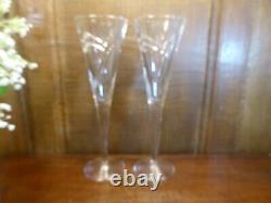 RARE Ltd. Edn. 2000 JOHN ROCHA Waterford CRYSTAL MM MILLENIUM champagne FLUTES