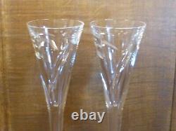 RARE Ltd. Edn. 2000 JOHN ROCHA Waterford CRYSTAL MM MILLENIUM champagne FLUTES