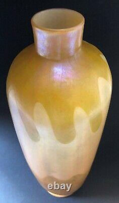 RARE Original L. C. Tiffany 1910s Favrile Glass Cabinet Vase K1097