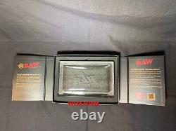 RAW AUTHENTIC CRYSTAL GLASS ROLLING TRAY 6LBS LIMITED EDITION new packaging