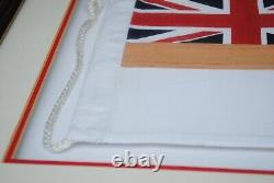 ROYAL NAVY WHITE ENSIGN FLAG & ROYAL MAILS 2001 STAMPS Limited Edition Picture