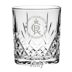 ROYAL SCOT CRYSTAL King Charles III Royal Coronation Whiskey Tumbler Glass Ltd