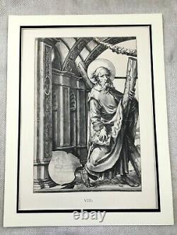 Rare Antique Print Holbein Stained Glass Window Panel St Andrew Limited Edition