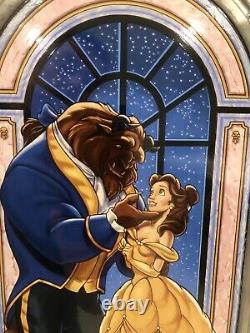 Rare Beauty And The Beast Stained Glass Limited Edition 646/2000 Coa And Box