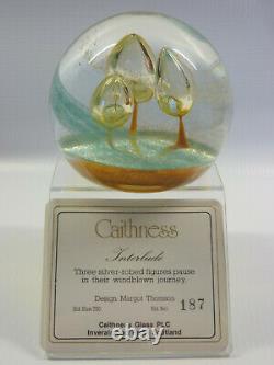 Rare Caithness Glass Paperweight Limited Edition Interlude Margot Thomson Box