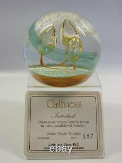 Rare Caithness Glass Paperweight Limited Edition Interlude Margot Thomson Box