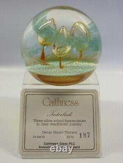 Rare Caithness Glass Paperweight Limited Edition Interlude Margot Thomson Box