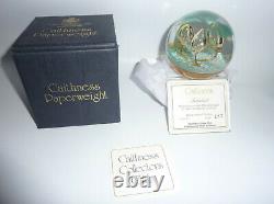 Rare Caithness Glass Paperweight Limited Edition Interlude Margot Thomson Box