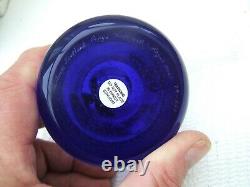 Rare Caithness Glass Paperweight'pepys Ink-well' Limited Edition. Boxed