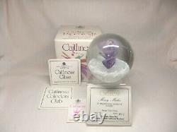 Rare Caithness Limited Edition Merry Maker Glass Paperweight Boxed With Stand