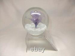 Rare Caithness Limited Edition Merry Maker Glass Paperweight Boxed With Stand