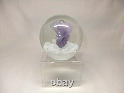 Rare Caithness Limited Edition Merry Maker Glass Paperweight Boxed With Stand