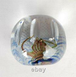 Rare Caithness Scotland Limited Edition Sea Sprite Art Glass Paperweight 79/250